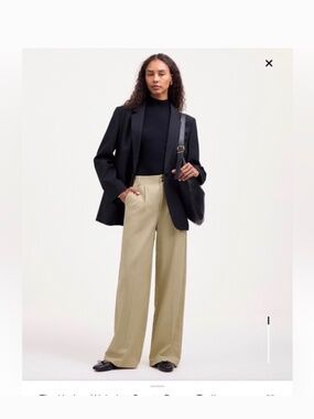 Madewell the harlow wide leg pant in drapey twill